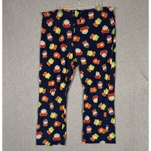 VTG Y2K 2005 South Park Comedy Central Men's Large Flannel Pajama Pants Lounge